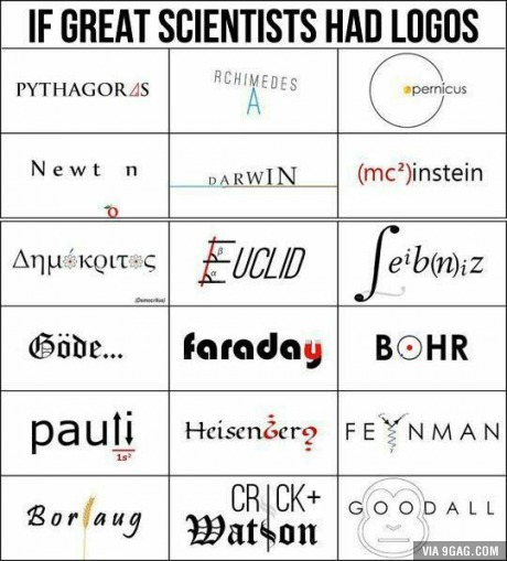 If great scientist has logos.